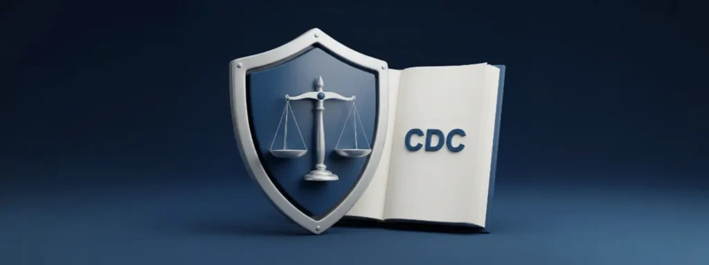 Ilustração de um escudo com a balança da justiça, representando a proteção do Código de Defesa do Consumidor para investidores de criptomoedas.
