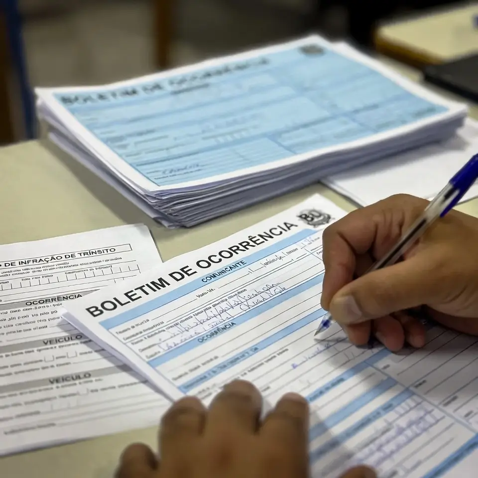 Registro de Boletim de Ocorrência em delegacia para caso de furto de carro