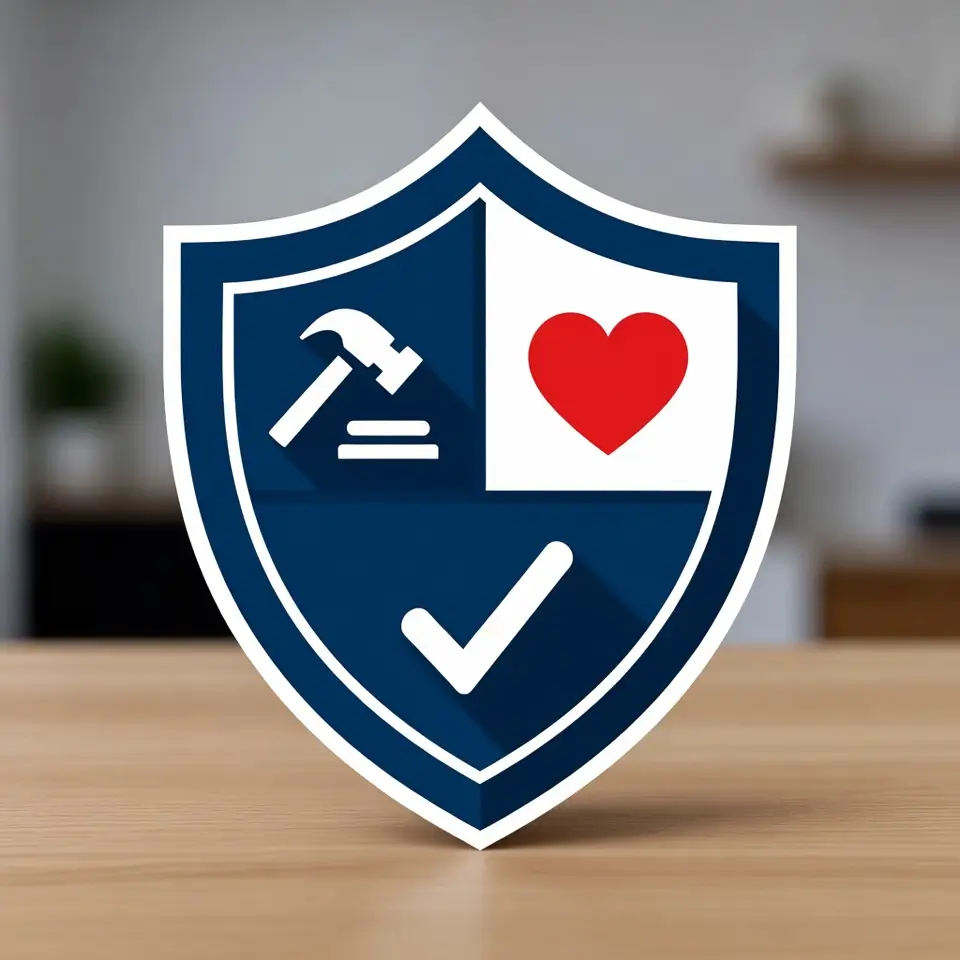 Escudo protetor com ícones judiciais e de saúde, ilustrando a importância de decisões sobre parto emergencial negado em plano de saúde para consumidores.