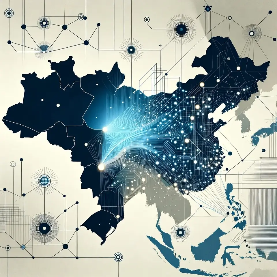 Illustration of cross-border financial data flow highlighting the cybersecurity challenges of foreign payment processors.