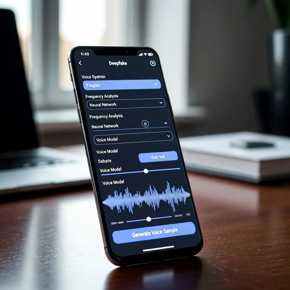 Representação de tecnologia de IA usada em ligações fraudulentas no golpe do motoboy atualizado para 2025.