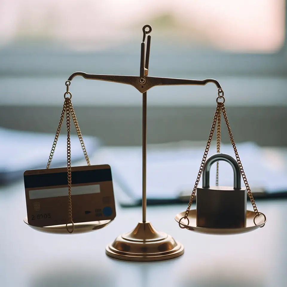 Balança da justiça simbolizando responsabilidade do banco no golpe do motoboy sob o Código de Defesa do Consumidor.