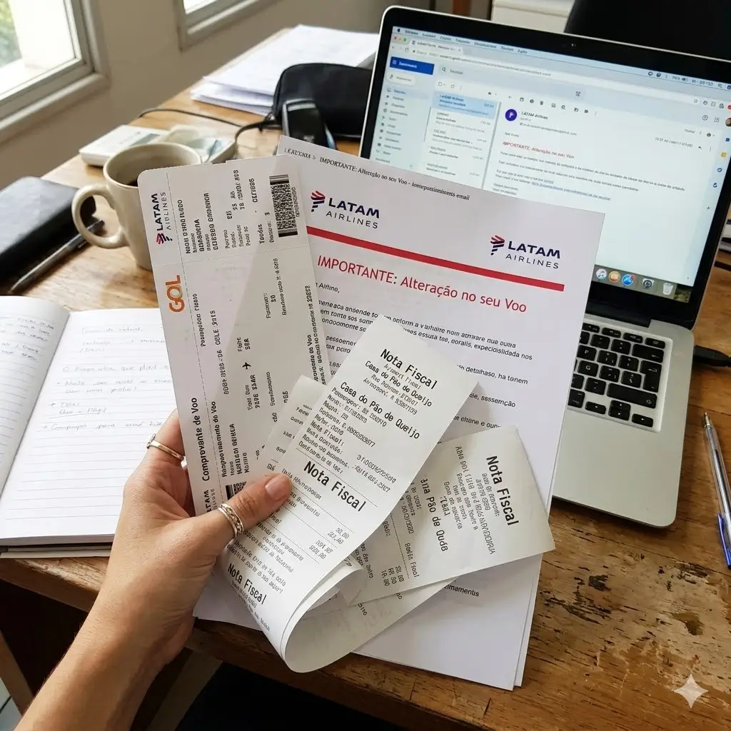 Documentos necessários para indenização por cancelamento de voo da American Airlines