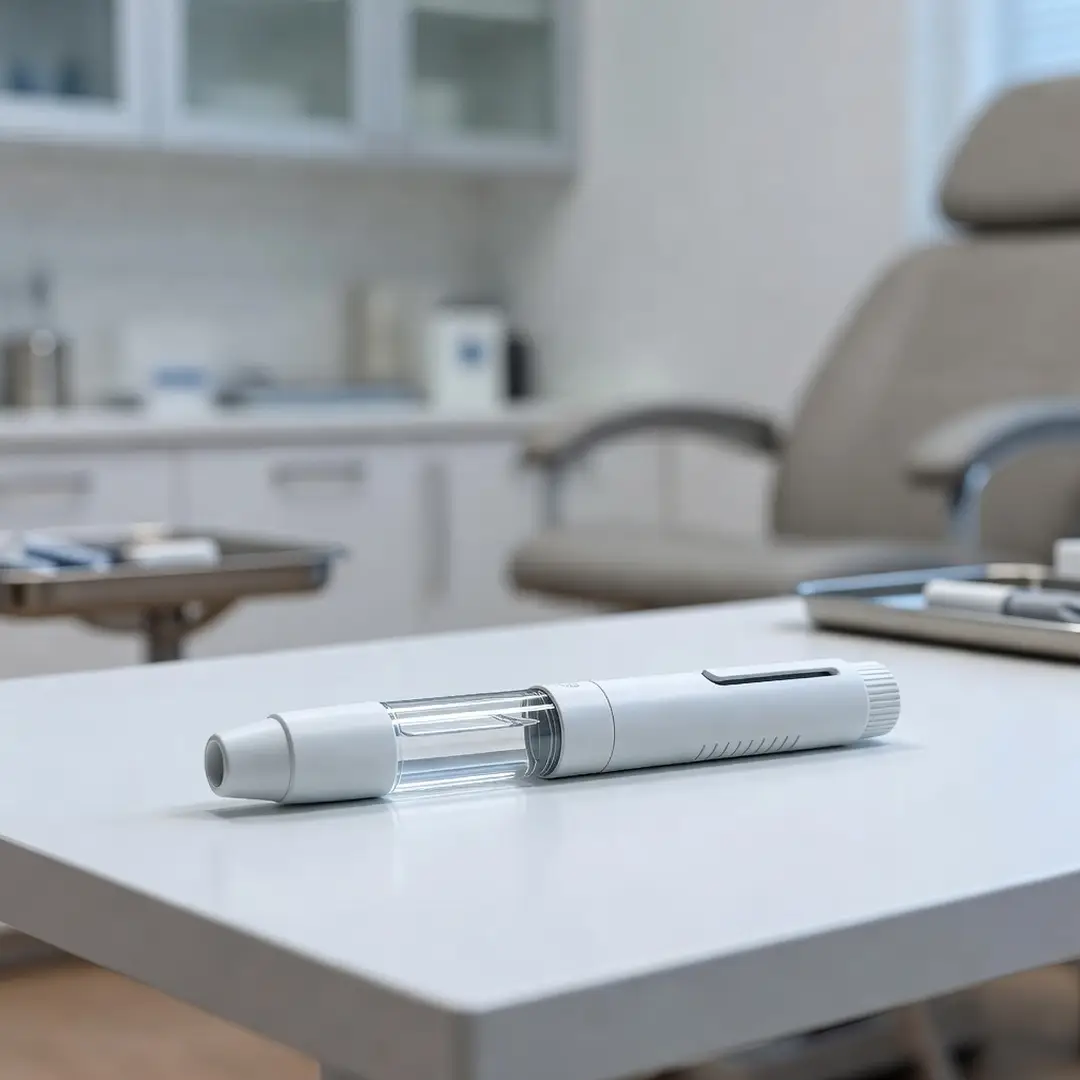 Caneta preenchida para injeção subcutânea de medicamento biológico