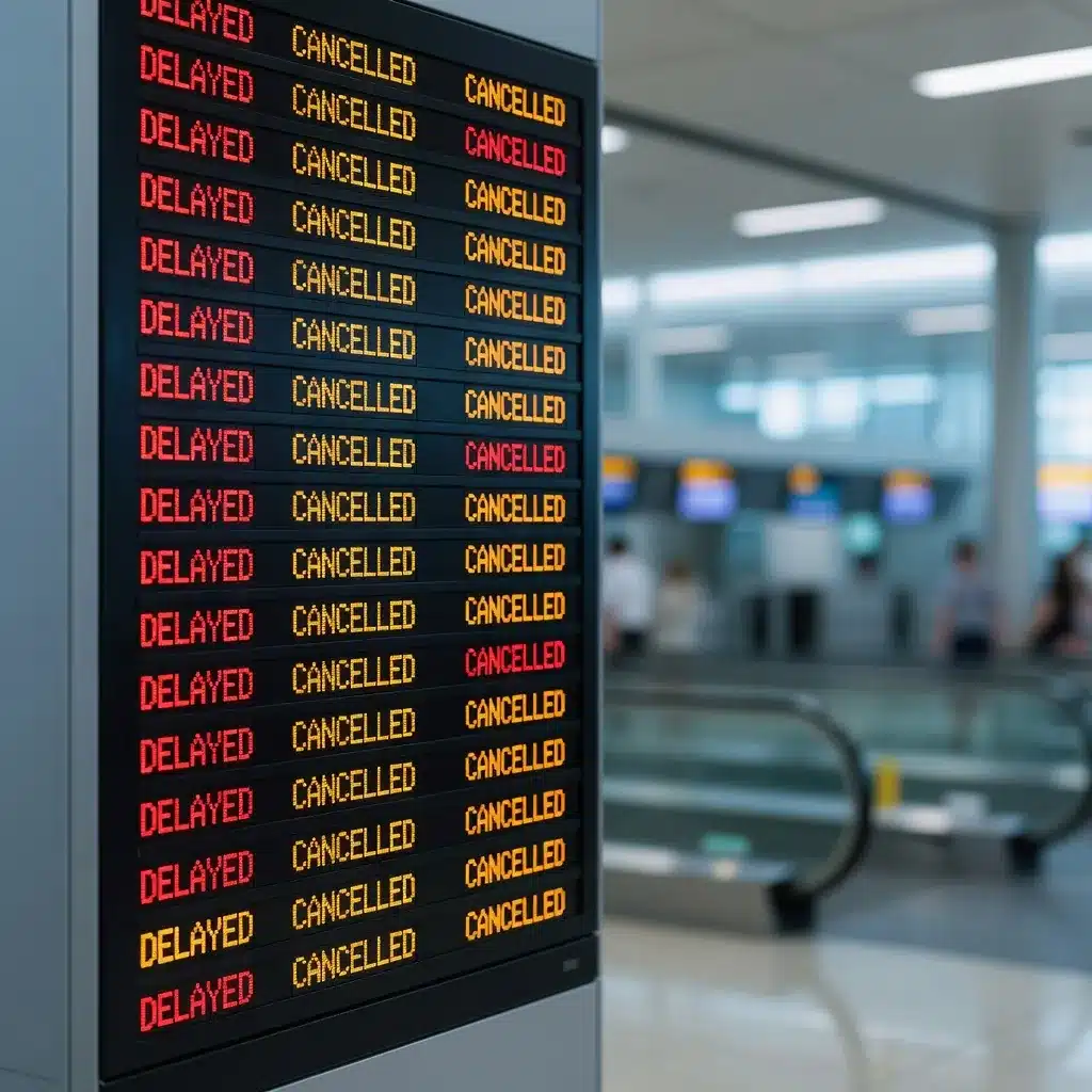 Ilustração detalhada cancelamento de voo Qatar Airways indenização