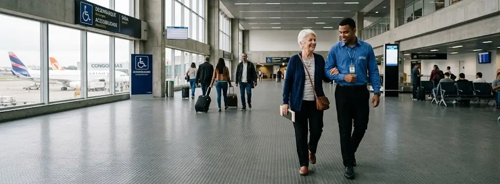 Idade do passageiro idoso agrava a responsabilidade em acidentes nos aeroportos, explica especialista